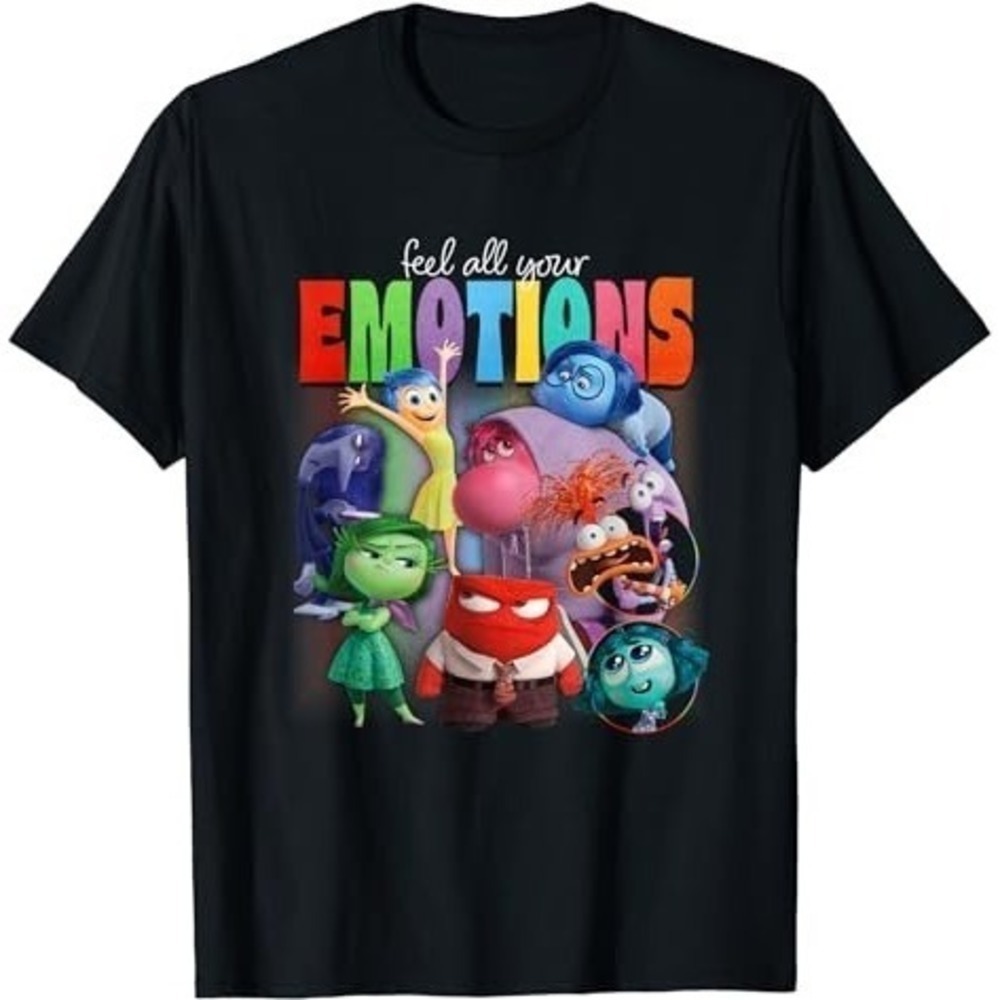 Disney Pixar Inside Out 2 Feel All Your Emotions Tshirt